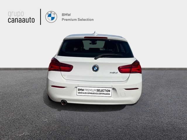 BMW Serie 1 118d color Blanco. Año 2017. 110KW(150CV). Diésel. En concesionario CANAAUTO - TACO de Sta. C. Tenerife