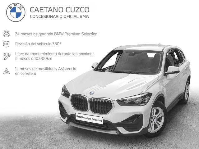 BMW X1 xDrive25e color Blanco. Año 2021. 162KW(220CV). Híbrido Electro/Gasolina. En concesionario Caetano Cuzco Raimundo Fernandez Villaverde, 45 de Madrid