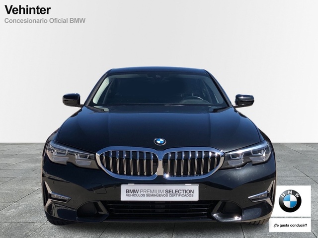 BMW Serie 3 318d color Negro. Año 2019. 110KW(150CV). Diésel. En concesionario Vehinter Getafe de Madrid