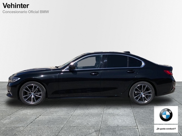 BMW Serie 3 318d color Negro. Año 2019. 110KW(150CV). Diésel. En concesionario Vehinter Getafe de Madrid