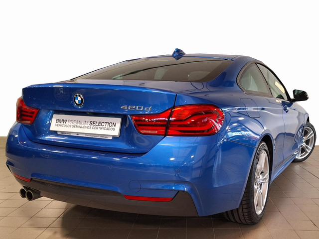BMW Serie 4 420d Coupe color Azul. Año 2020. 140KW(190CV). Diésel. En concesionario Automóviles Oviedo S.A. de Asturias