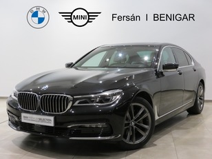 Fotos de BMW Serie 7 730d color Negro. Año 2015. 195KW(265CV). Diésel. En concesionario GANDIA Automoviles Fersan, S.A. de Valencia