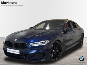 Fotos de BMW Serie 8 840d Gran Coupe color Azul. Año 2022. 250KW(340CV). Diésel. En concesionario Movilnorte El Plantio de Madrid