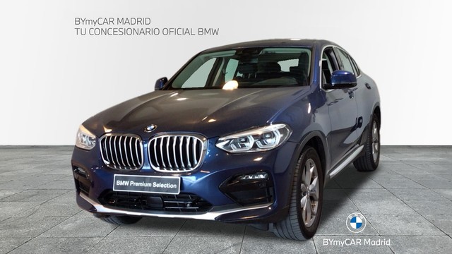 BMW X4 xDrive20d color Azul. Año 2020. 140KW(190CV). Diésel. En concesionario BYmyCAR Madrid - Alcalá de Madrid