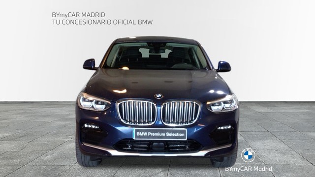 BMW X4 xDrive20d color Azul. Año 2020. 140KW(190CV). Diésel. En concesionario BYmyCAR Madrid - Alcalá de Madrid