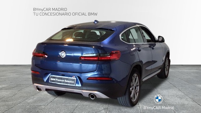 BMW X4 xDrive20d color Azul. Año 2020. 140KW(190CV). Diésel. En concesionario BYmyCAR Madrid - Alcalá de Madrid