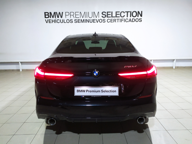 BMW Serie 2 218d Gran Coupe color Negro. Año 2022. 110KW(150CV). Diésel. En concesionario Hispamovil, Orihuela de Alicante