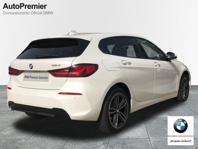 BMW Serie 1 116d color Blanco. Año 2021. 85KW(116CV). Diésel. En concesionario Auto Premier, S.A. - MADRID de Madrid