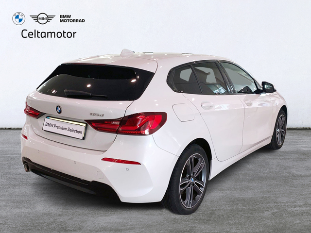 BMW Serie 1 116d color Blanco. Año 2021. 85KW(116CV). Diésel. En concesionario Celtamotor Lalín de Pontevedra