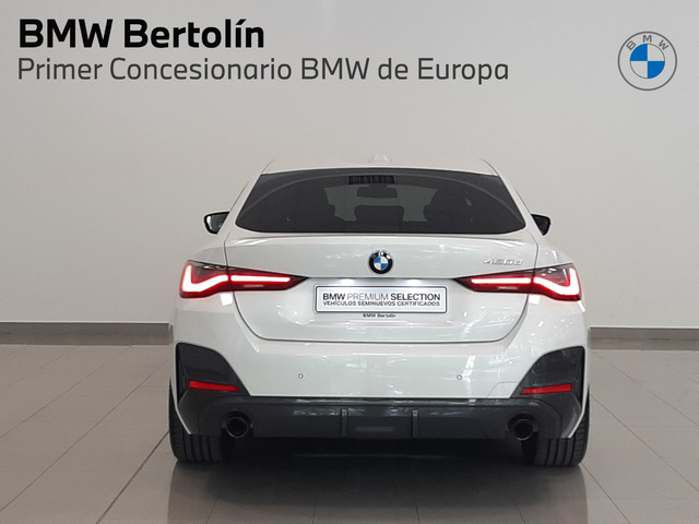 BMW Serie 4 420d Gran Coupe color Blanco. Año 2023. 140KW(190CV). Diésel. En concesionario Automoviles Bertolin S.L. de Valencia