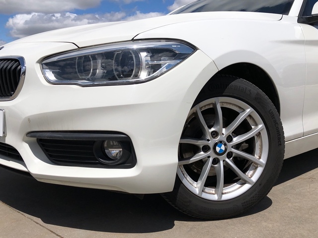 BMW Serie 1 116d color Blanco. Año 2018. 85KW(116CV). Diésel. En concesionario Vehinter Alcorcón de Madrid