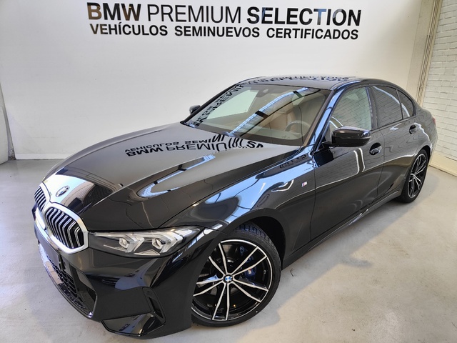 BMW Serie 3 320d color Negro. Año 2024. 140KW(190CV). Diésel. En concesionario Lurauto Gipuzkoa de Guipuzcoa