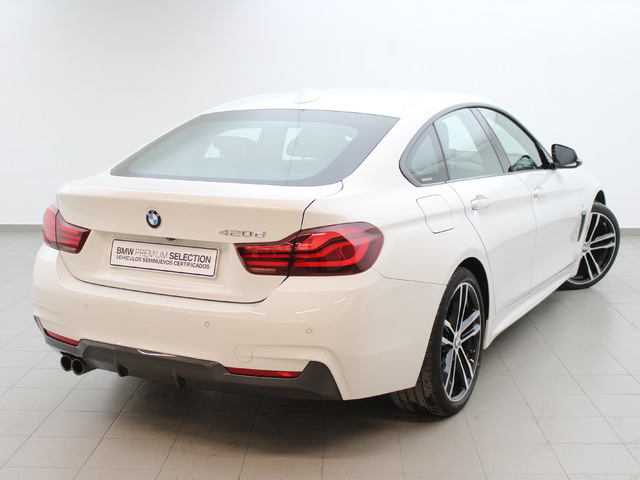 BMW Serie 4 420d Gran Coupe color Blanco. Año 2020. 140KW(190CV). Diésel. En concesionario Augusta Aragon S.A. de Zaragoza