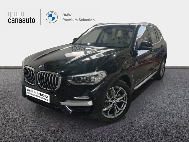 BMW X3 xDrive20d color Negro. Año 2017. 140KW(190CV). Diésel. En concesionario CANAAUTO - TACO de Sta. C. Tenerife