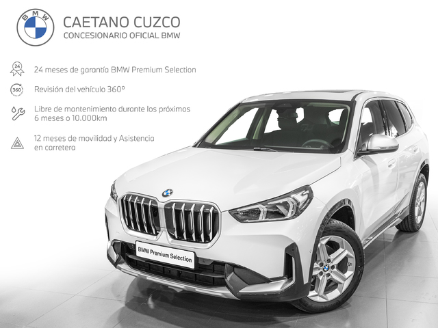 BMW X1 xDrive20d color Blanco. Año 2024. 120KW(163CV). Diésel. En concesionario Caetano Cuzco, Alcalá de Madrid