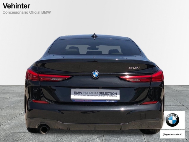 BMW Serie 2 218i Gran Coupe color Negro. Año 2022. 103KW(140CV). Gasolina. En concesionario Vehinter Getafe de Madrid
