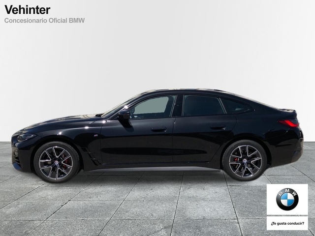 BMW Serie 4 420d Gran Coupe color Negro. Año 2022. 140KW(190CV). Diésel. En concesionario Vehinter Getafe de Madrid