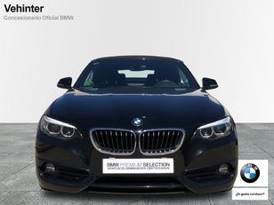 Fotos de BMW Serie 2 218d Cabrio color Negro. Año 2018. 110KW(150CV). Diésel. En concesionario Momentum S.A. de Madrid