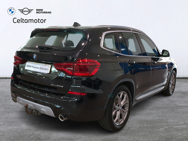 BMW X3 xDrive20d color Negro. Año 2018. 140KW(190CV). Diésel. En concesionario Celtamotor Lalín de Pontevedra