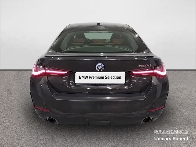 BMW Serie 4 420d Gran Coupe color Gris. Año 2022. 140KW(190CV). Diésel. En concesionario Unicars Ponent de Lleida