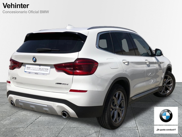 BMW X3 xDrive20d color Blanco. Año 2021. 140KW(190CV). Diésel. En concesionario Vehinter Alcorcón de Madrid