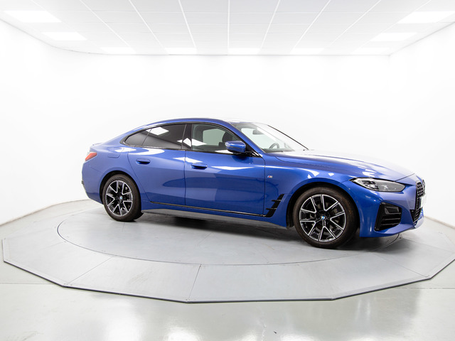 BMW Serie 4 420d Gran Coupe color Azul. Año 2024. 140KW(190CV). Diésel. En concesionario Movil Begar Petrer de Alicante