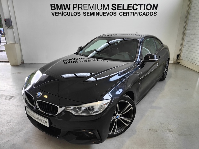 BMW Serie 4 420d Coupe color Negro. Año 2016. 140KW(190CV). Diésel. En concesionario Lurauto Gipuzkoa de Guipuzcoa