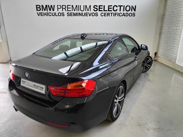BMW Serie 4 420d Coupe color Negro. Año 2016. 140KW(190CV). Diésel. En concesionario Lurauto Gipuzkoa de Guipuzcoa