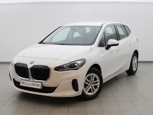 BMW Serie 2 218d Active Tourer color Blanco. Año 2022. 110KW(150CV). Diésel. En concesionario Augusta Aragon S.A. de Zaragoza