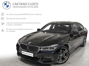 Fotos de BMW Serie 7 740e iPerformance color Negro. Año 2018. 240KW(326CV). Híbrido Electro/Gasolina. En concesionario Caetano Cuzco Raimundo Fernandez Villaverde, 45 de Madrid