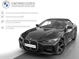 Fotos de BMW Serie 4 420d Cabrio color Negro. Año 2022. 140KW(190CV). Diésel. En concesionario Caetano Cuzco Raimundo Fernandez Villaverde, 45 de Madrid
