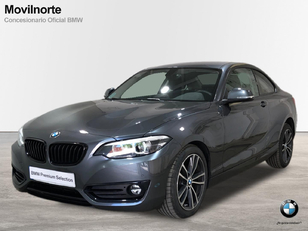Fotos de BMW Serie 2 218d Coupe color Gris. Año 2020. 110KW(150CV). Diésel. En concesionario Movilnorte El Carralero de Madrid
