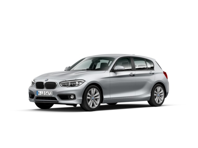 BMW Serie 1 118i color Gris Plata. Año 2018. 100KW(136CV). Gasolina. En concesionario Momentum S.A. de Madrid