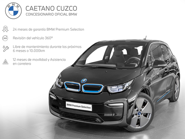 BMW i3 i3 120Ah color Negro. Año 2021. 125KW(170CV). Eléctrico. En concesionario Caetano Cuzco, Salvatierra de Madrid