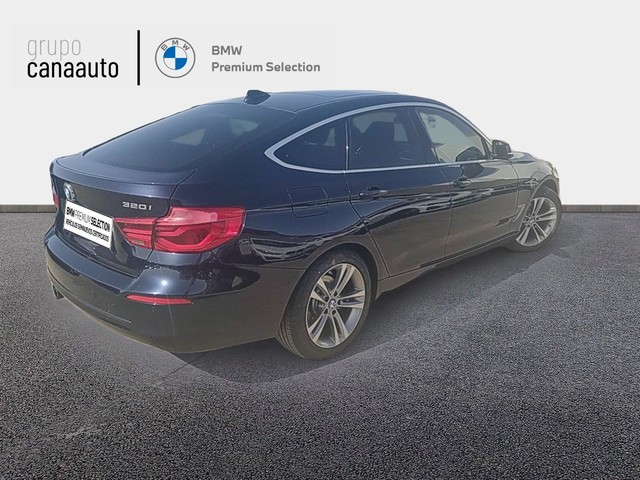 BMW Serie 3 320i Gran Turismo color Azul. Año 2020. 135KW(184CV). Gasolina. En concesionario CANAAUTO - TACO de Sta. C. Tenerife