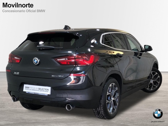 BMW X2 sDrive18d color Negro. Año 2020. 110KW(150CV). Diésel. En concesionario Movilnorte El Plantio de Madrid