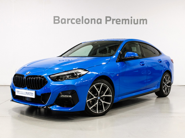 BMW Serie 2 218i Gran Coupe color Azul. Año 2023. 103KW(140CV). Gasolina. En concesionario Barcelona Premium -- GRAN VIA de Barcelona