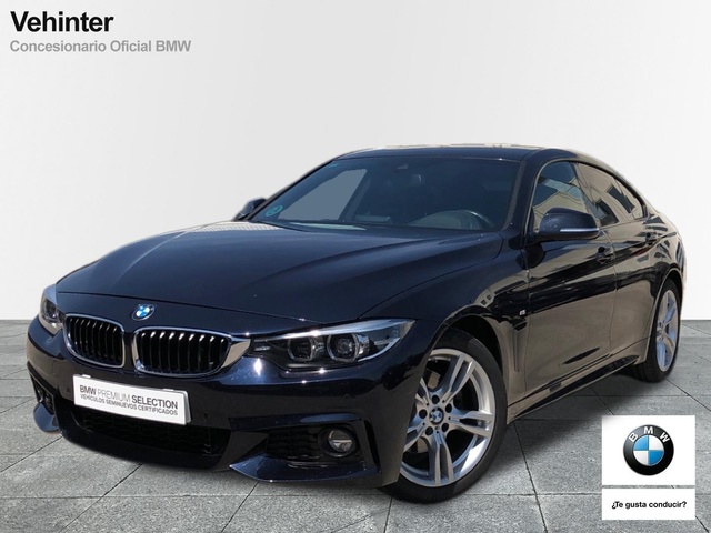 BMW Serie 4 420d Gran Coupe color Negro. Año 2019. 140KW(190CV). Diésel. En concesionario Vehinter Getafe de Madrid