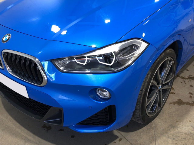 BMW X2 sDrive18d color Azul. Año 2020. 110KW(150CV). Diésel. En concesionario Movilnorte El Plantio de Madrid