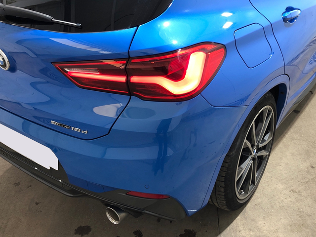 BMW X2 sDrive18d color Azul. Año 2020. 110KW(150CV). Diésel. En concesionario Movilnorte El Plantio de Madrid