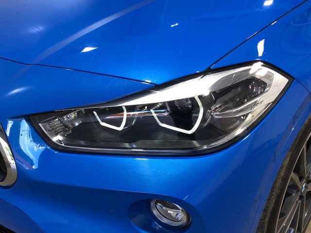 BMW X2 sDrive18d color Azul. Año 2020. 110KW(150CV). Diésel. En concesionario Movilnorte El Plantio de Madrid