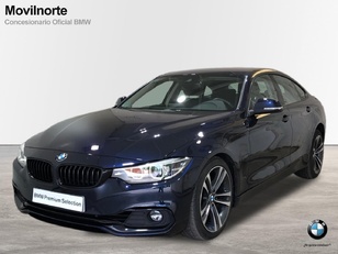 Fotos de BMW Serie 4 420i Gran Coupe color Azul. Año 2019. 135KW(184CV). Gasolina. En concesionario Movilnorte El Carralero de Madrid