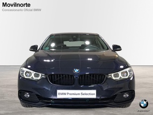 Fotos de BMW Serie 4 420i Gran Coupe color Azul. Año 2019. 135KW(184CV). Gasolina. En concesionario Movilnorte El Carralero de Madrid