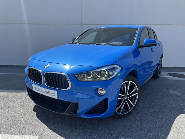 BMW X2 sDrive18d color Azul. Año 2020. 110KW(150CV). Diésel. En concesionario Novomóvil Oleiros de Coruña