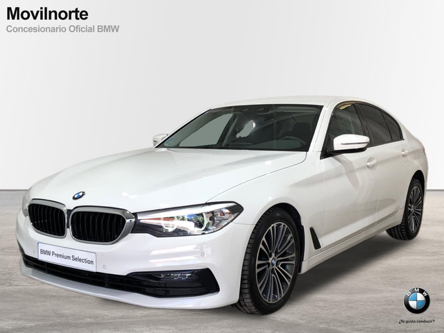 BMW Serie 5 520i color Blanco. Año 2020. 135KW(184CV). Gasolina. En concesionario Movilnorte El Plantio de Madrid