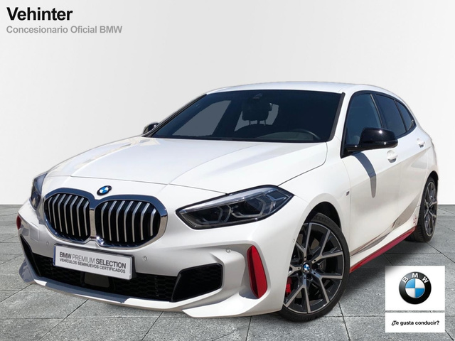 BMW Serie 1 128ti color Blanco. Año 2021. 195KW(265CV). Gasolina. En concesionario Vehinter Getafe de Madrid