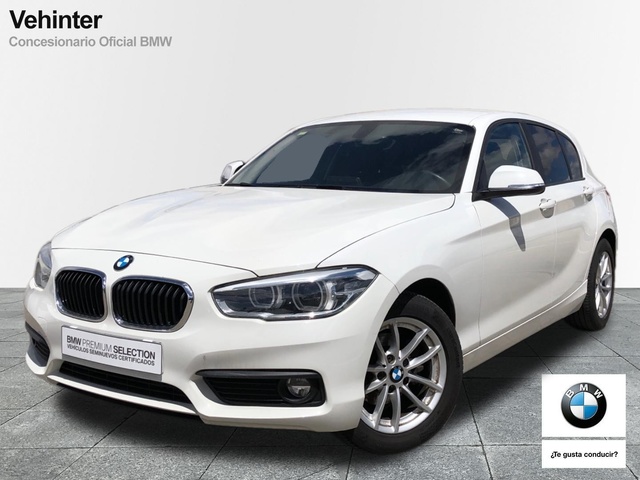 BMW Serie 1 116d color Blanco. Año 2018. 85KW(116CV). Diésel. En concesionario Vehinter Getafe de Madrid