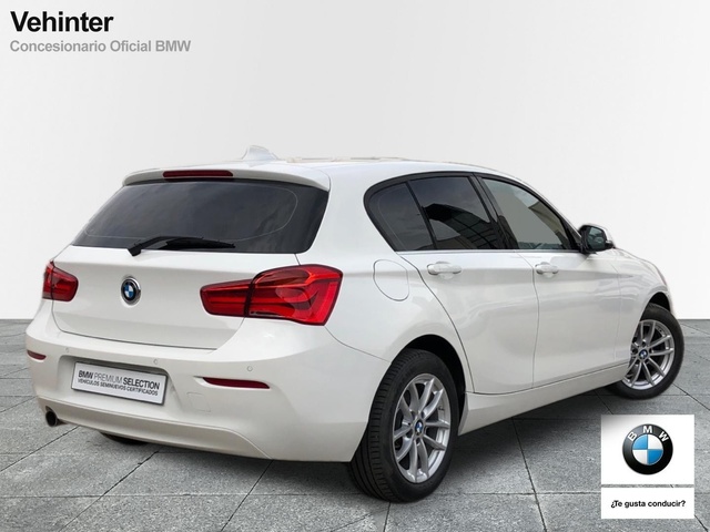 BMW Serie 1 116d color Blanco. Año 2018. 85KW(116CV). Diésel. En concesionario Vehinter Getafe de Madrid