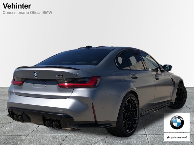 BMW M M3 Berlina Competition color Gris. Año 2024. 375KW(510CV). Gasolina. En concesionario Vehinter Getafe de Madrid