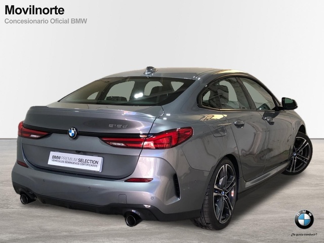 BMW Serie 2 218d Gran Coupe color Gris. Año 2023. 110KW(150CV). Diésel. En concesionario Movilnorte El Plantio de Madrid